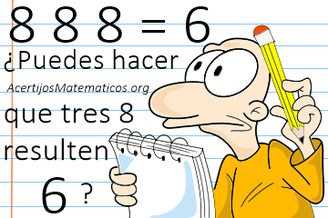 reto matematico de los tres 8